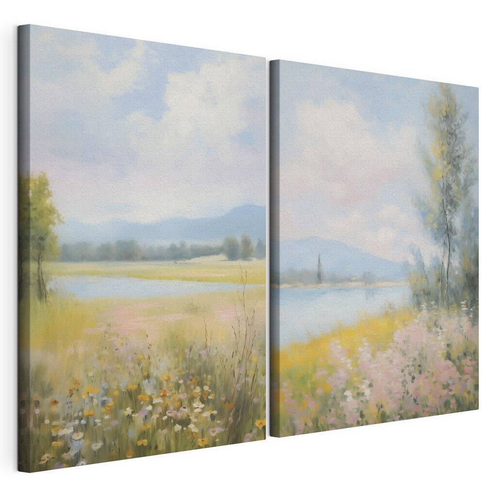 Blumenwiese am Fluss — Produktansicht