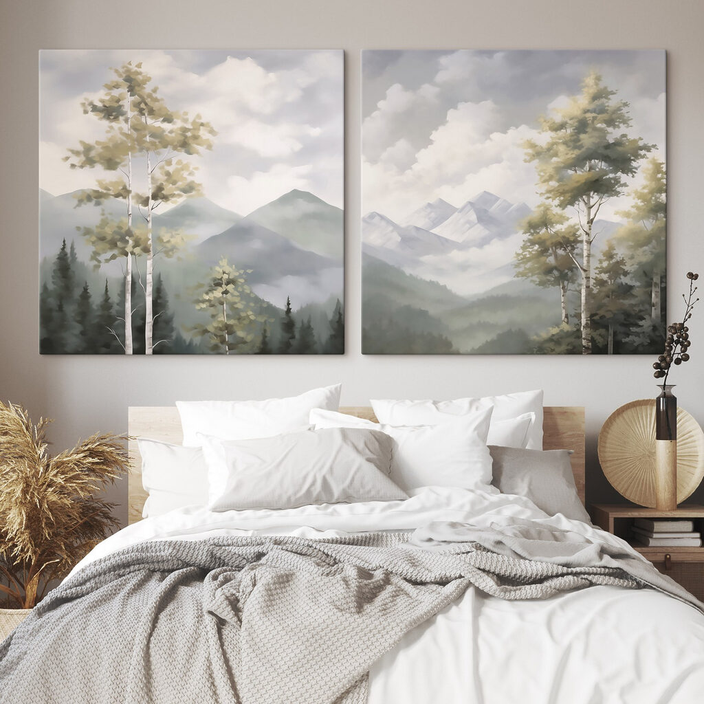 Birken vor den Bergen — Interieur 1