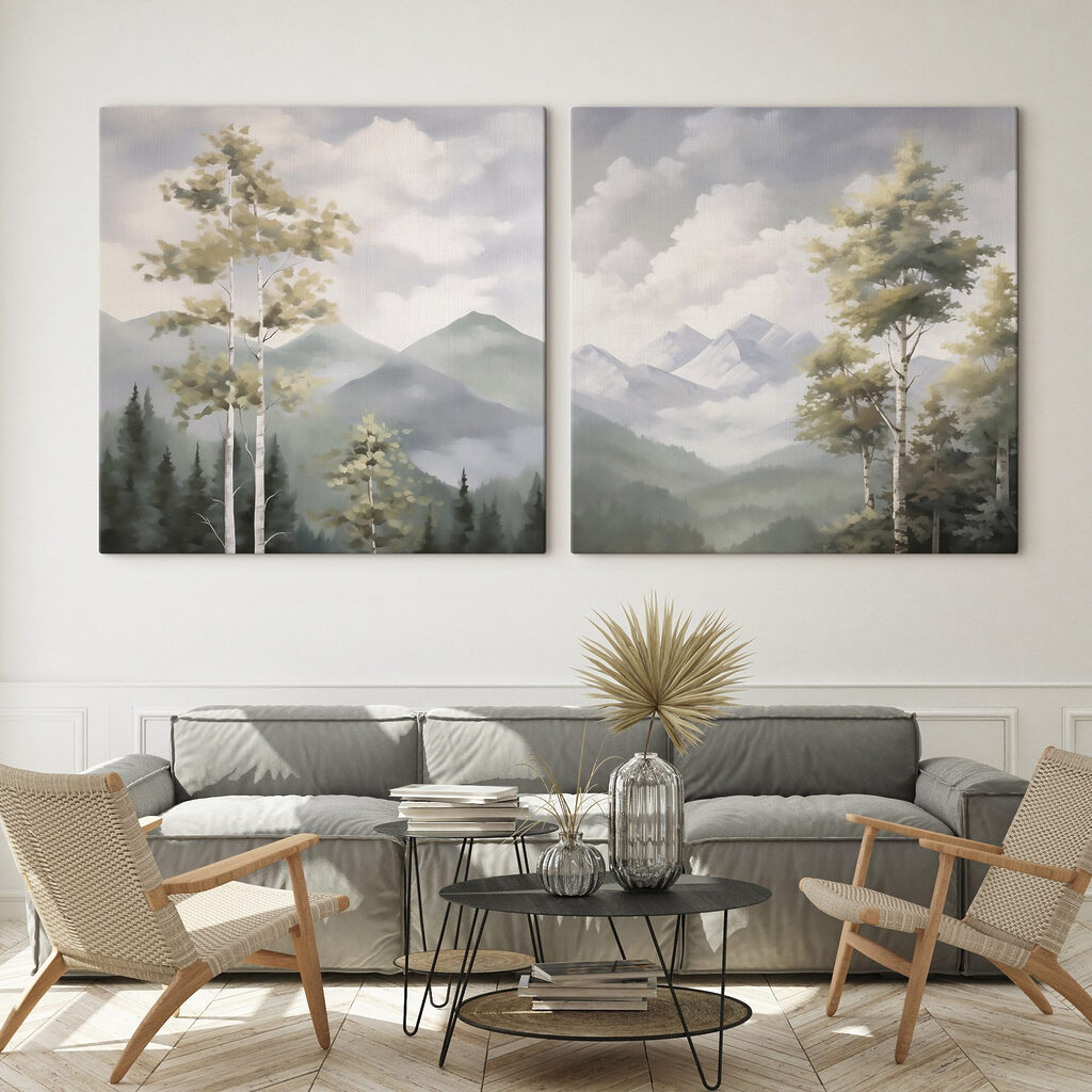 Birken vor den Bergen — Interieur 2