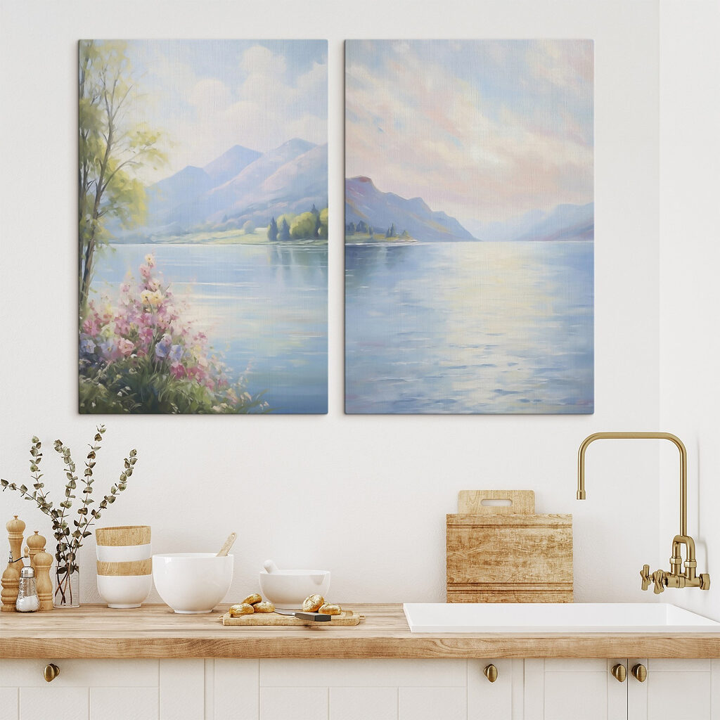 Pastellfarbener Bergsee — Interieur 2