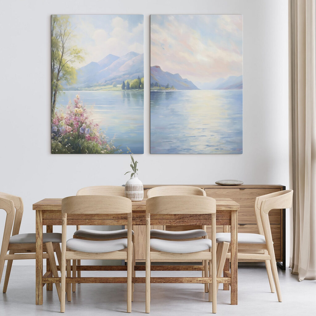 Pastellfarbener Bergsee — Interieur 1
