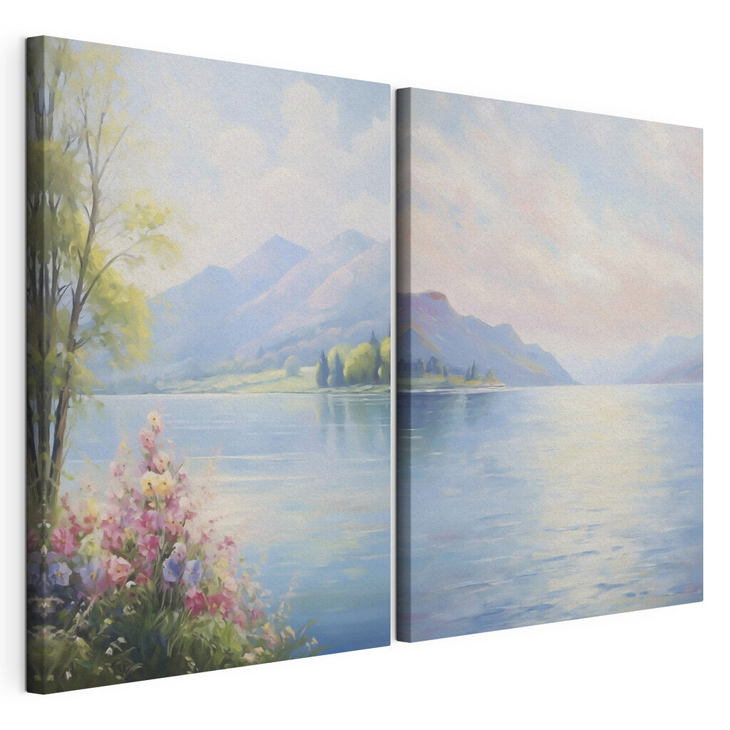Pastellfarbener Bergsee — Produktansicht