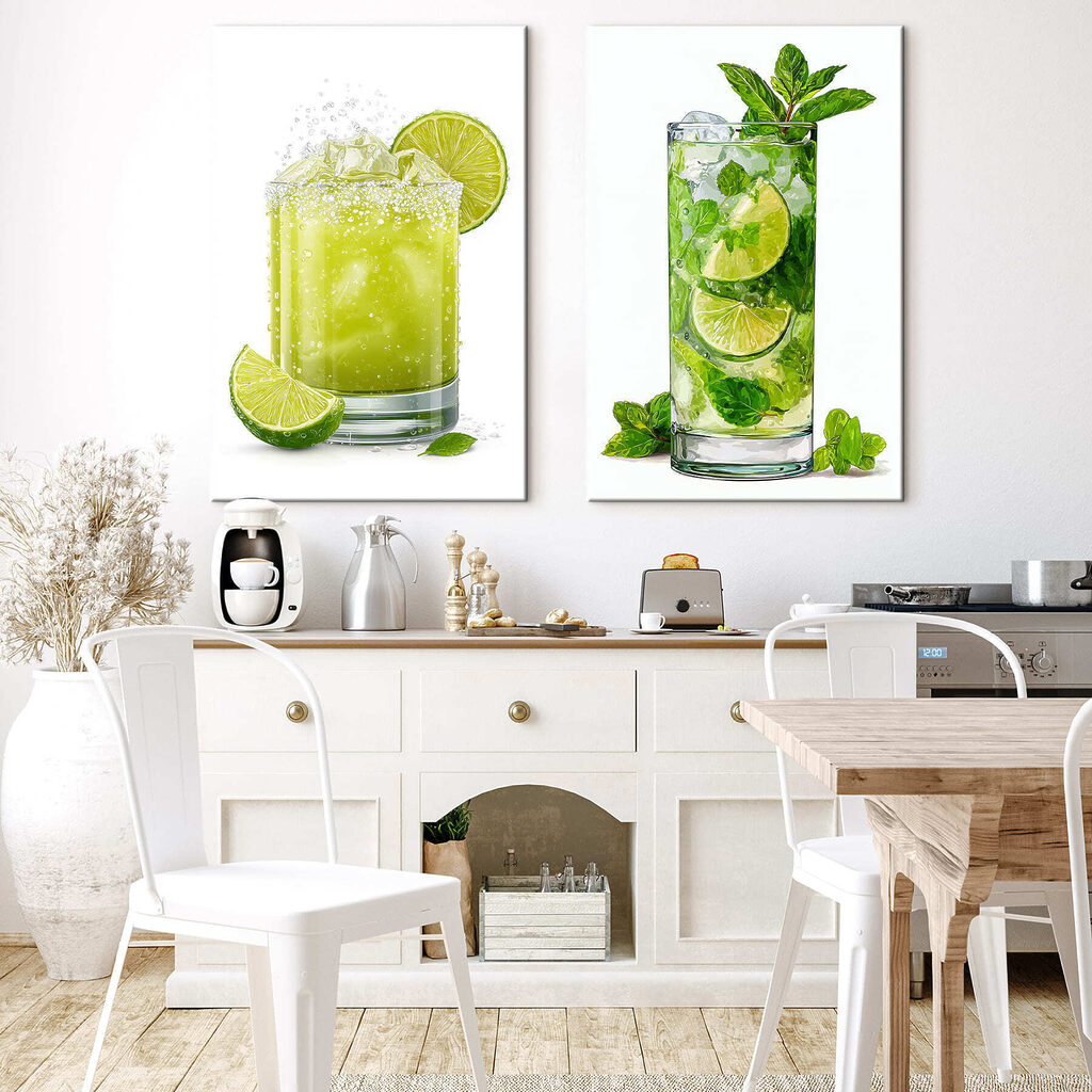 Ein Schluck Sommer in einem Interieur