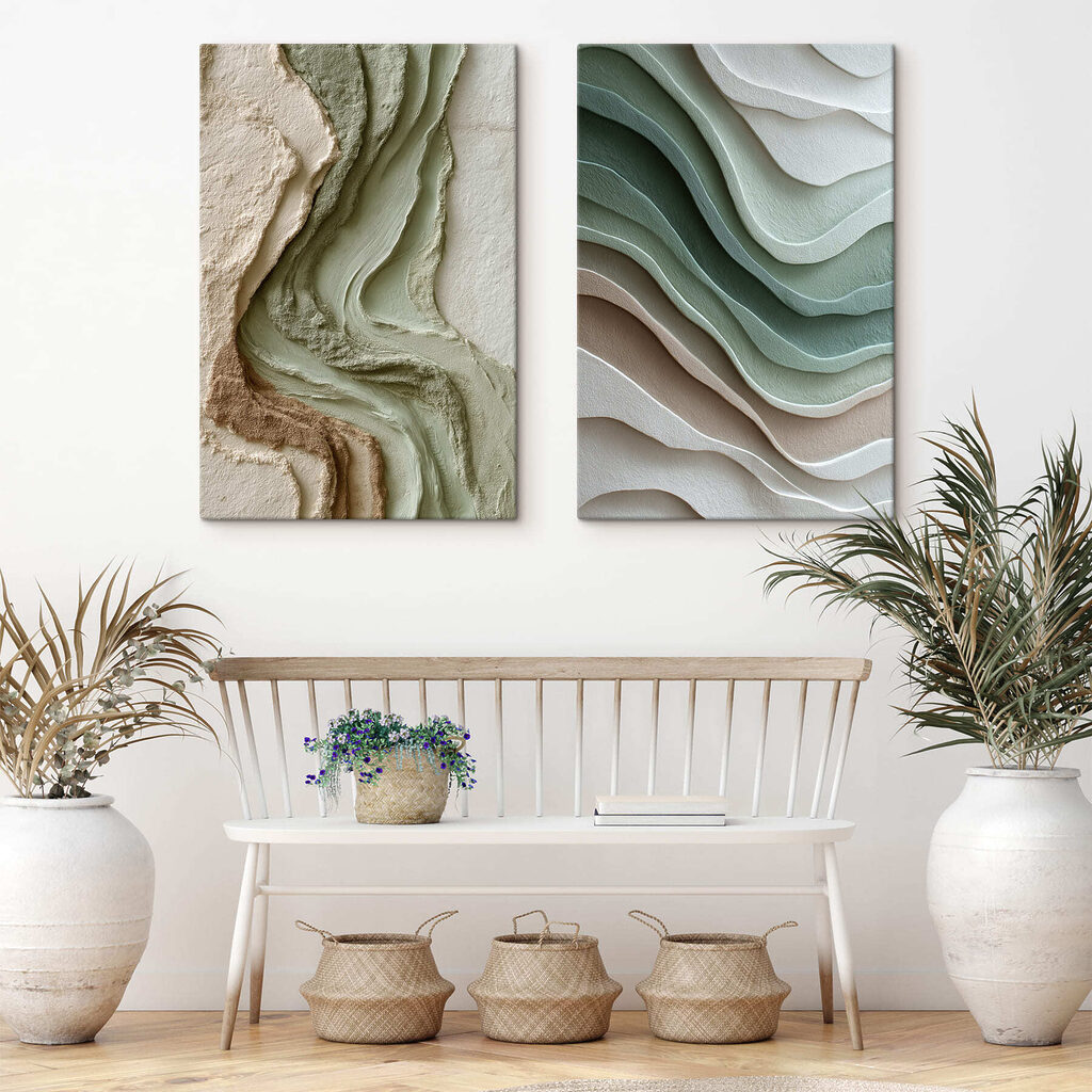 Geschichtete Wellen in einem Interieur