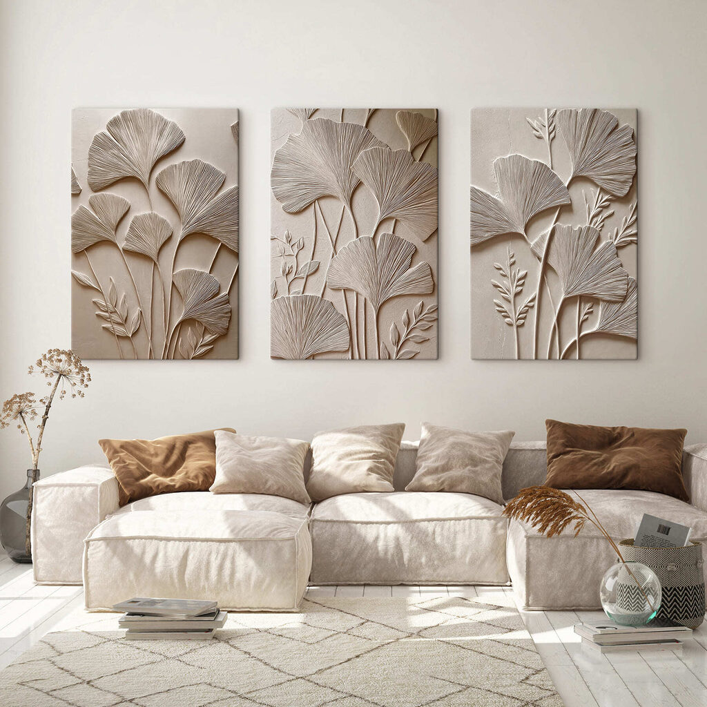 Fächer der Natur in einem Interieur