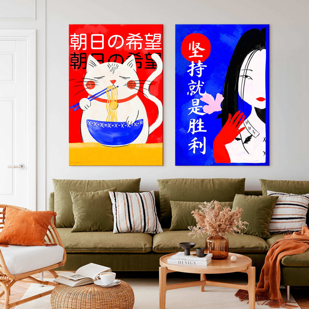 Nudelkatze und Dame — Interieur 2