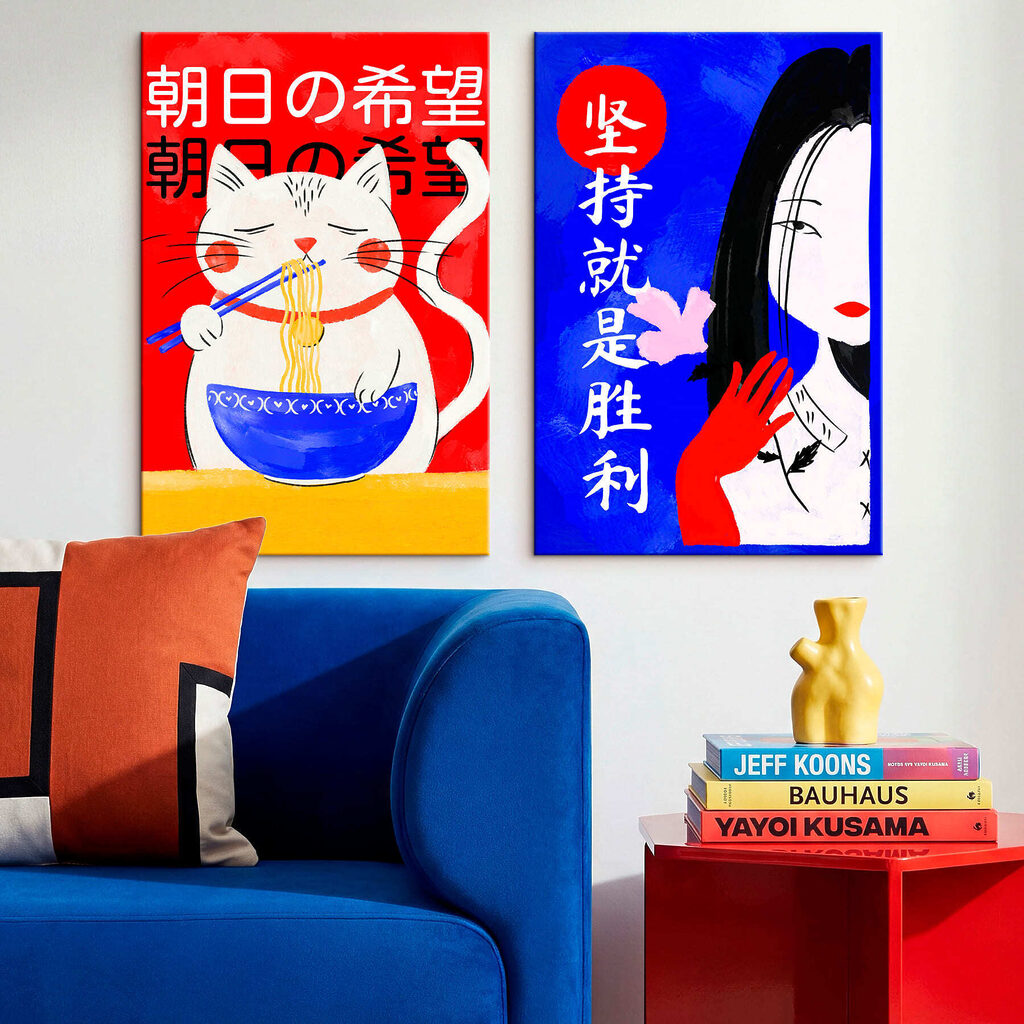 Nudelkatze und Dame — Interieur 1