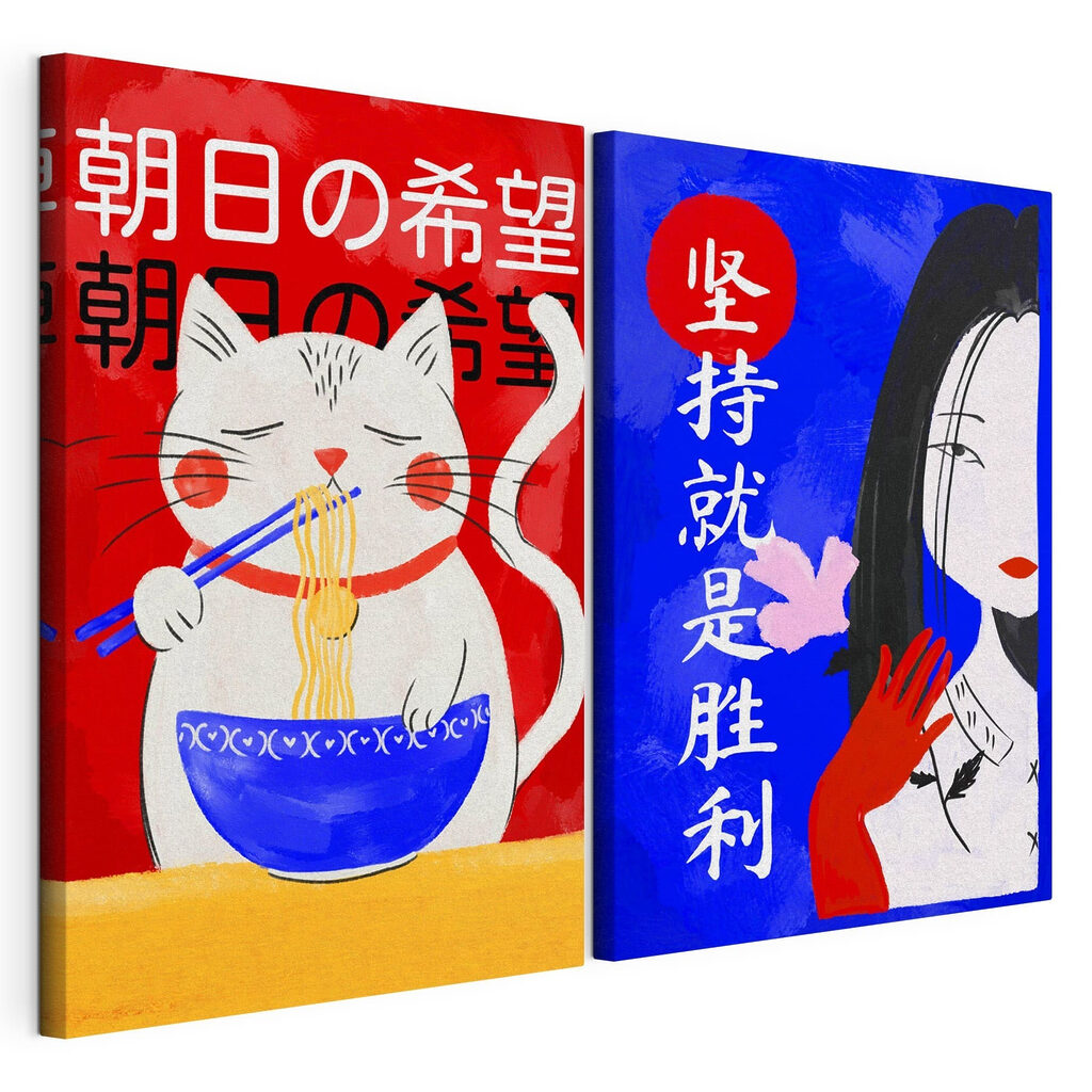 Nudelkatze und Dame — Produktansicht