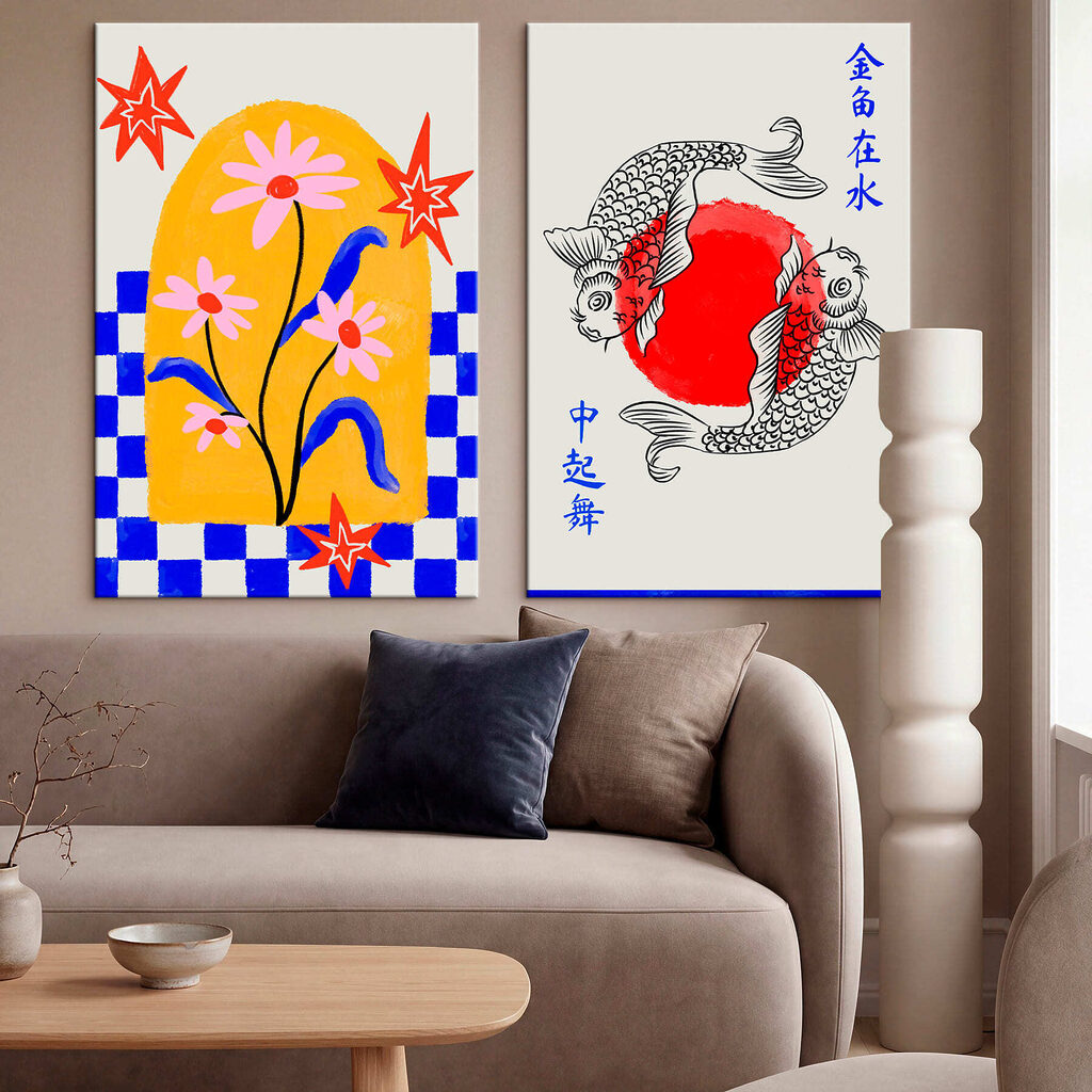 Blumen und tanzende Fische — Interieur 3