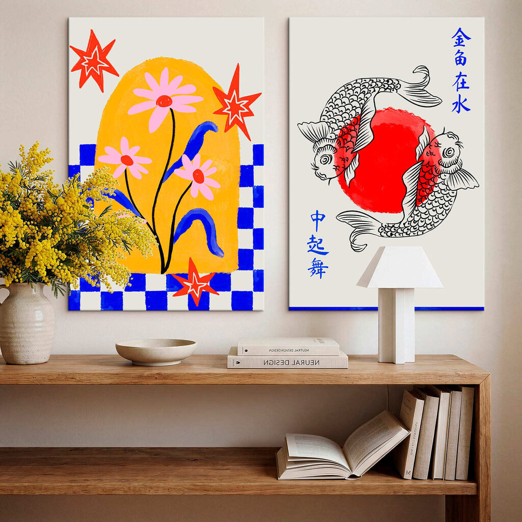 Blumen und tanzende Fische — Interieur 1