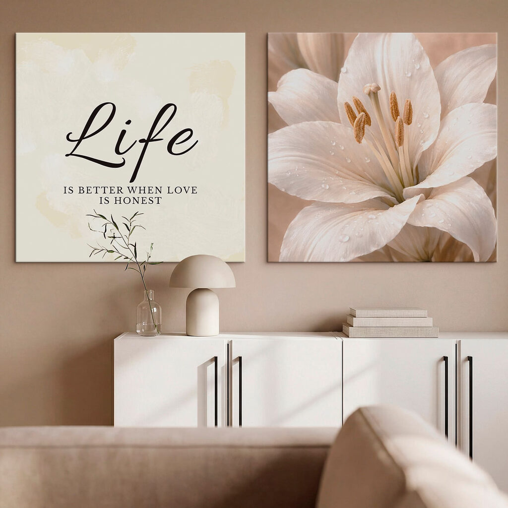 Lilie mit Liebesspruch — Interieur 1