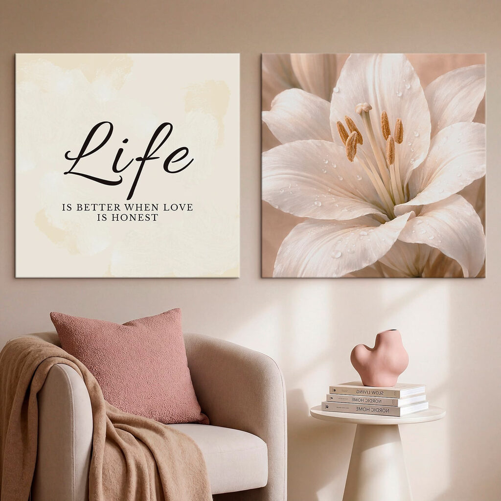 Lilie mit Liebesspruch — Interieur 2