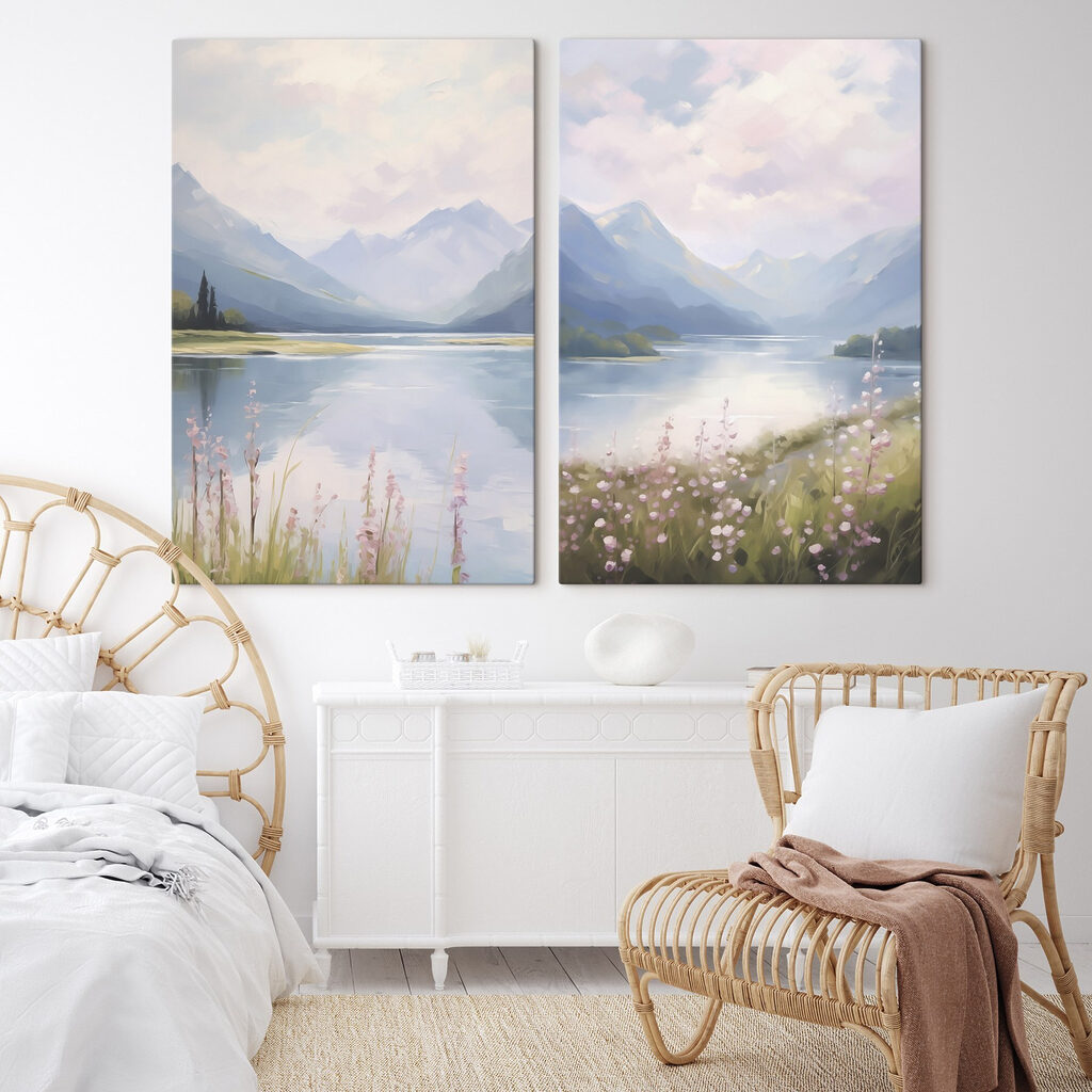 Bergsee mit Wildblumen — Interieur 1