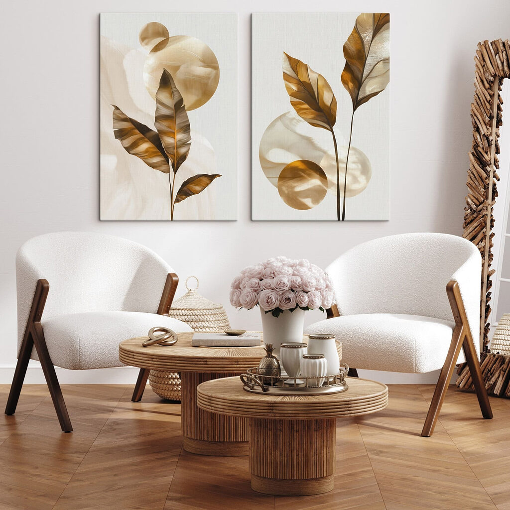 Goldene Blätter und Kreise — Interieur 2