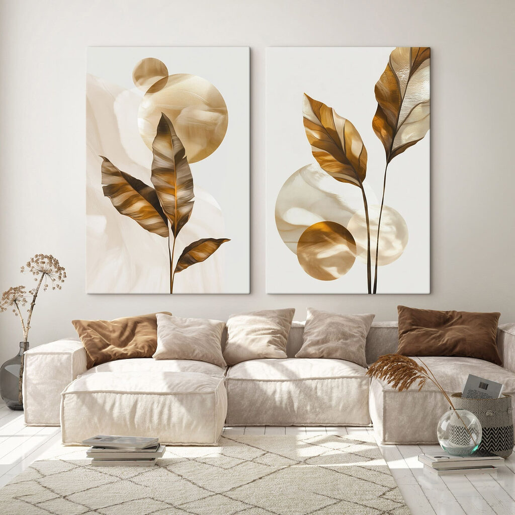 Goldene Blätter und Kreise — Interieur 1