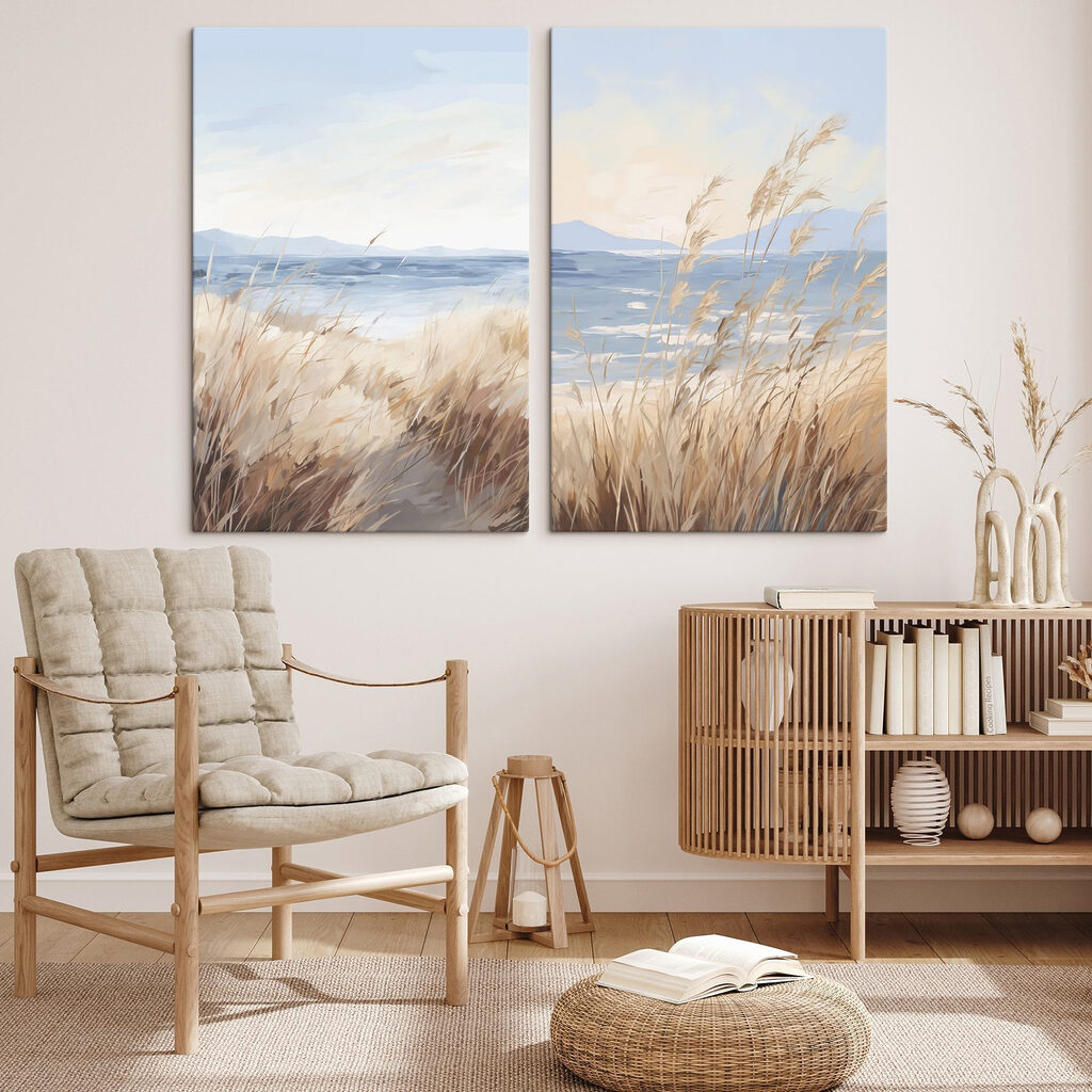 Zwischen Dünengras und Meer in einem Interieur