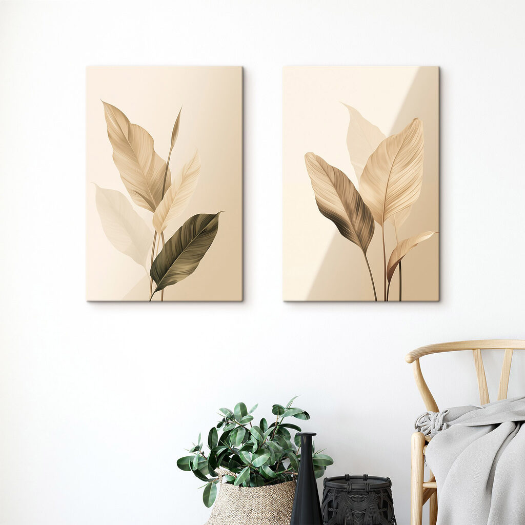Blätter mit Schattenwurf — Interieur 2