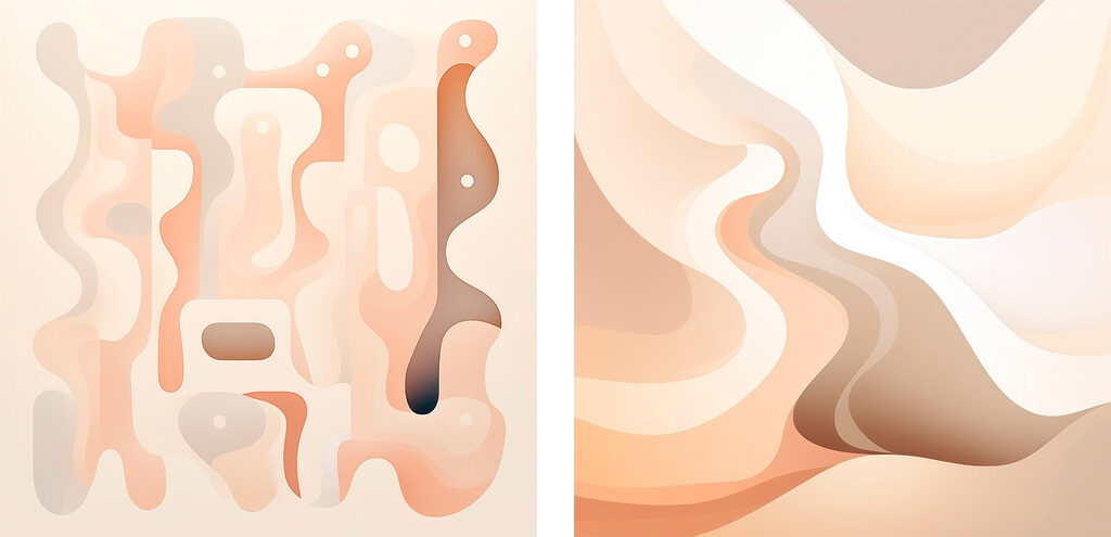 Sanfte Rundungen — ganzes Design