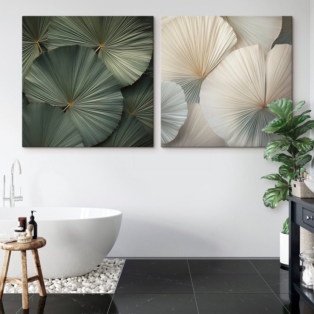Fächer aus Blattadern in einem Interieur