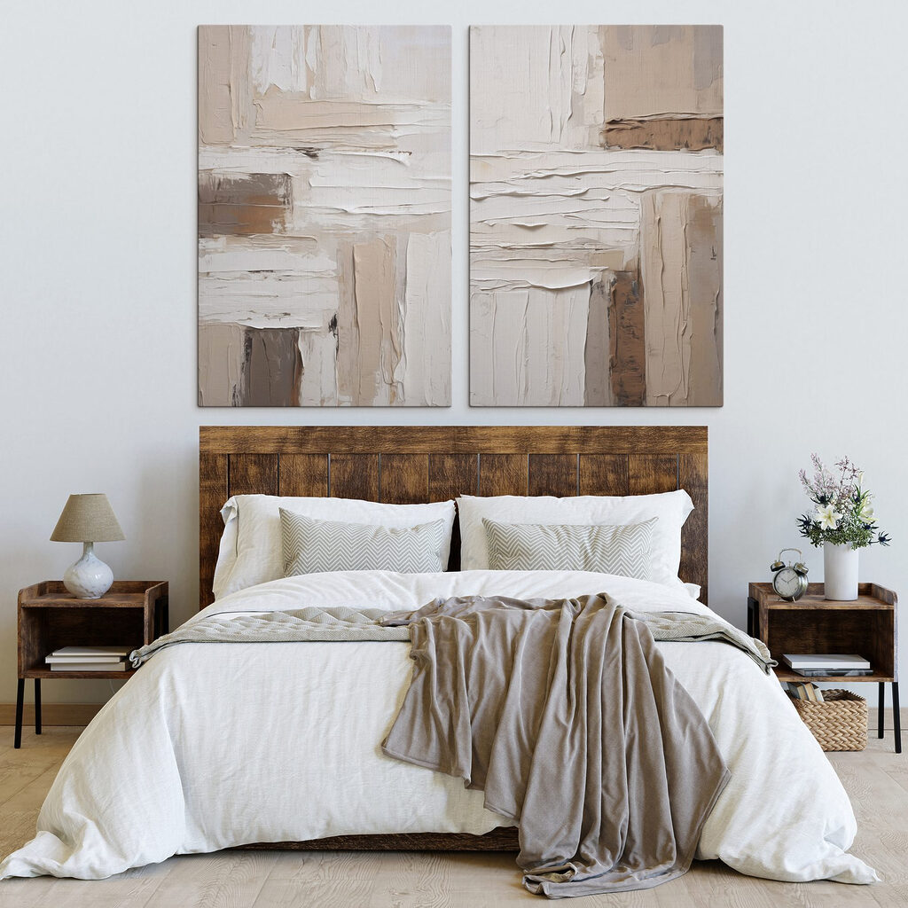Weiße Striche auf Sandton in einem Interieur