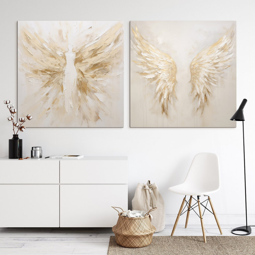 Flügel in warmem Licht in einem Interieur