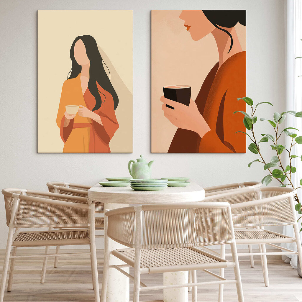 Zeit für Kaffee in einem Interieur