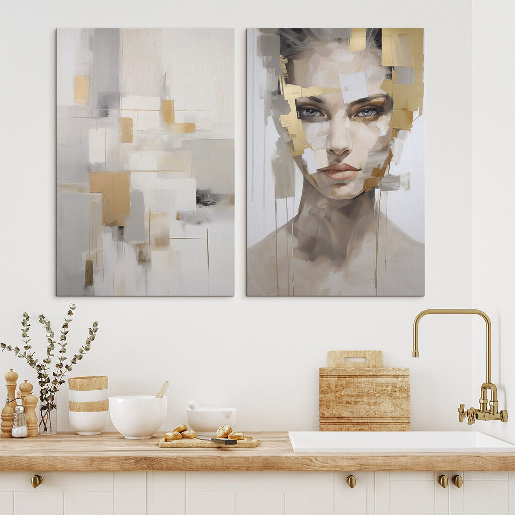Blick aus hellen Fragmenten in einem Interieur