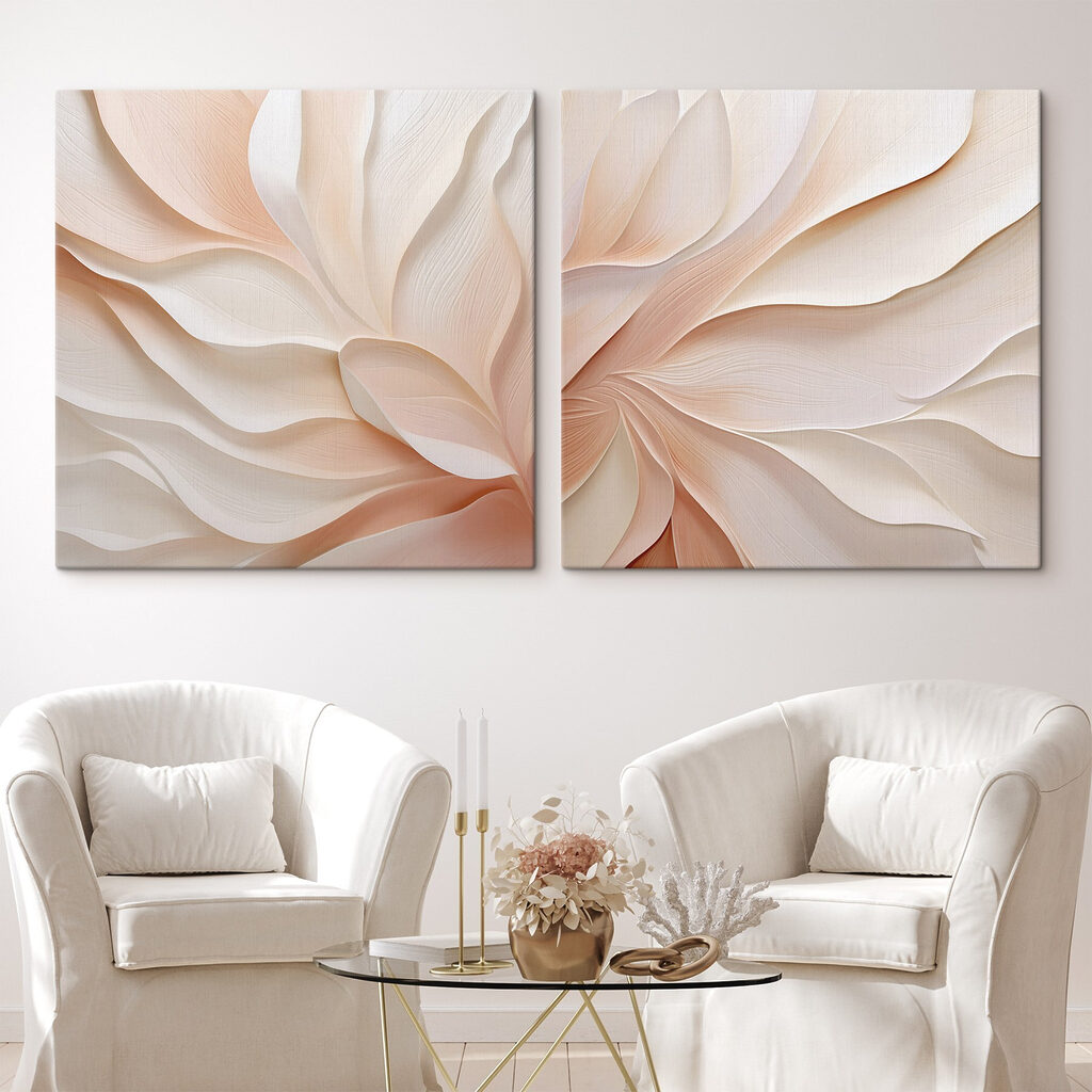 Blüte in Fächerform in einem Interieur