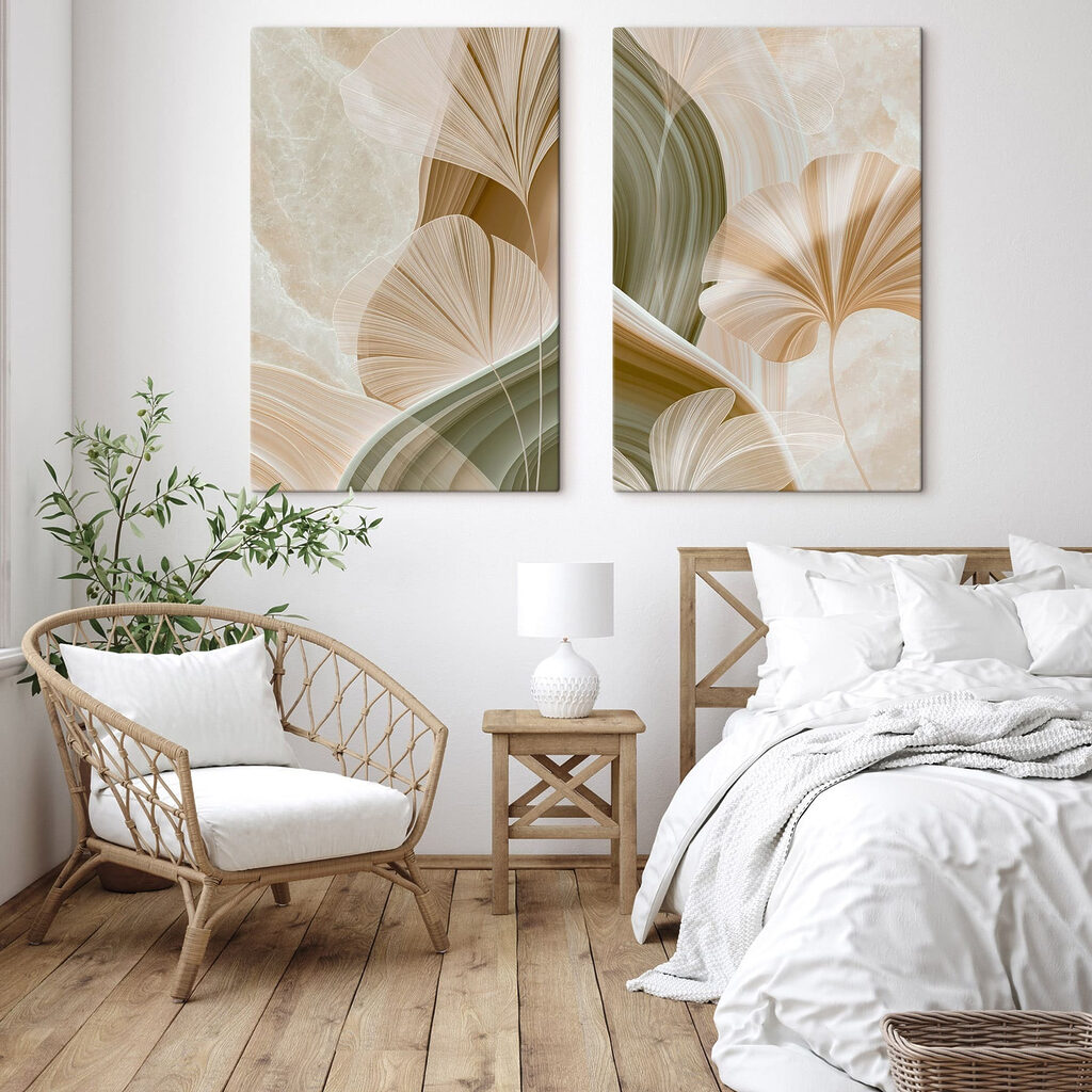 Ein Fächer aus Linien in einem Interieur