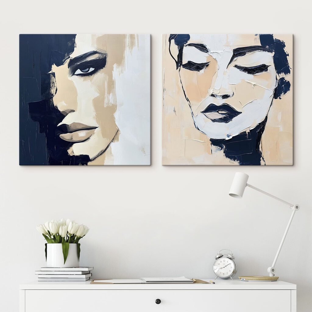 Gesichter in Nachtblau — Interieur 1