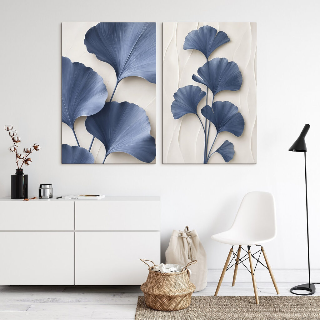Blaue Fächerblätter — Interieur 2