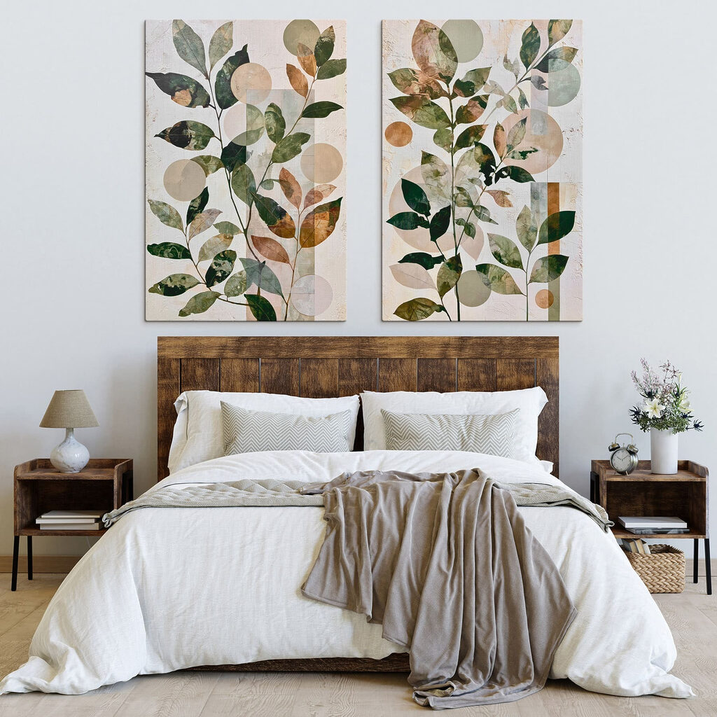 Botanischer Reigen in einem Interieur