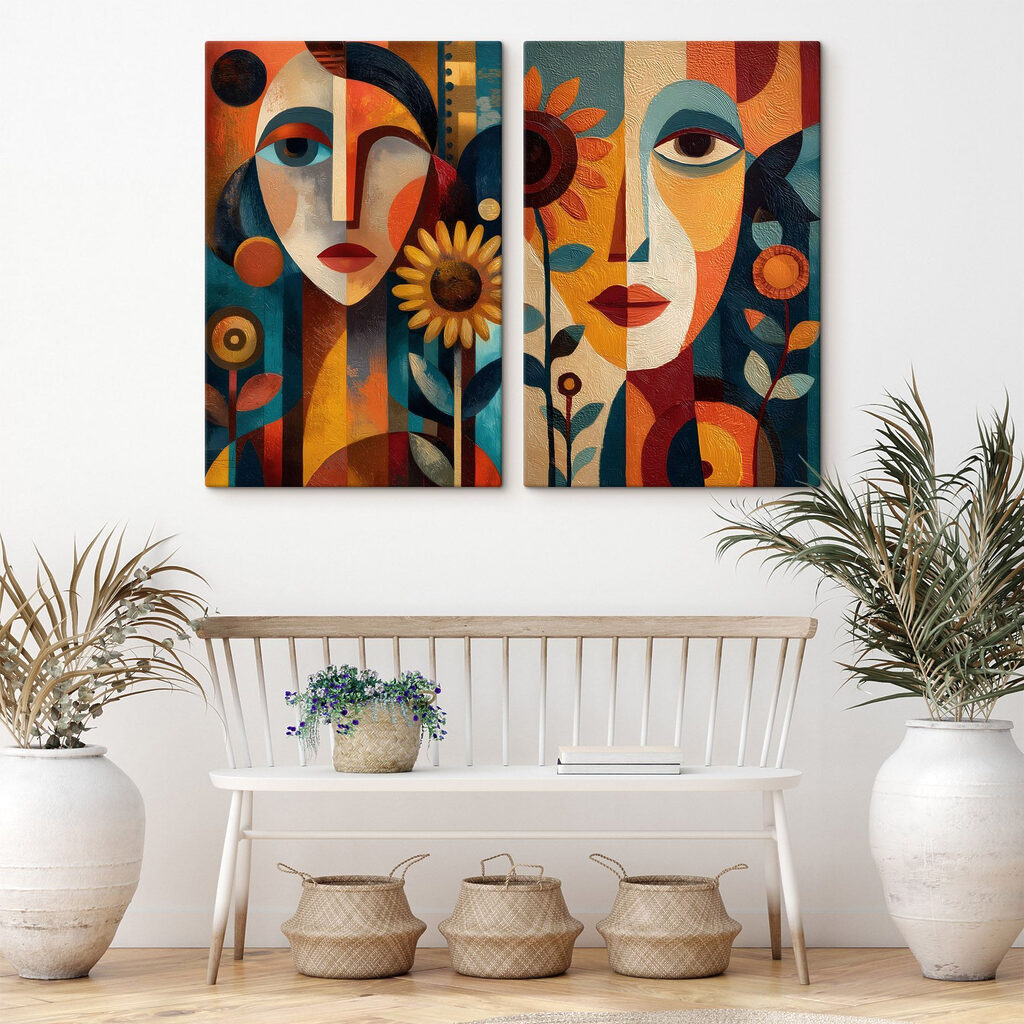 Gesichter und Sonnenblumen — Interieur 2
