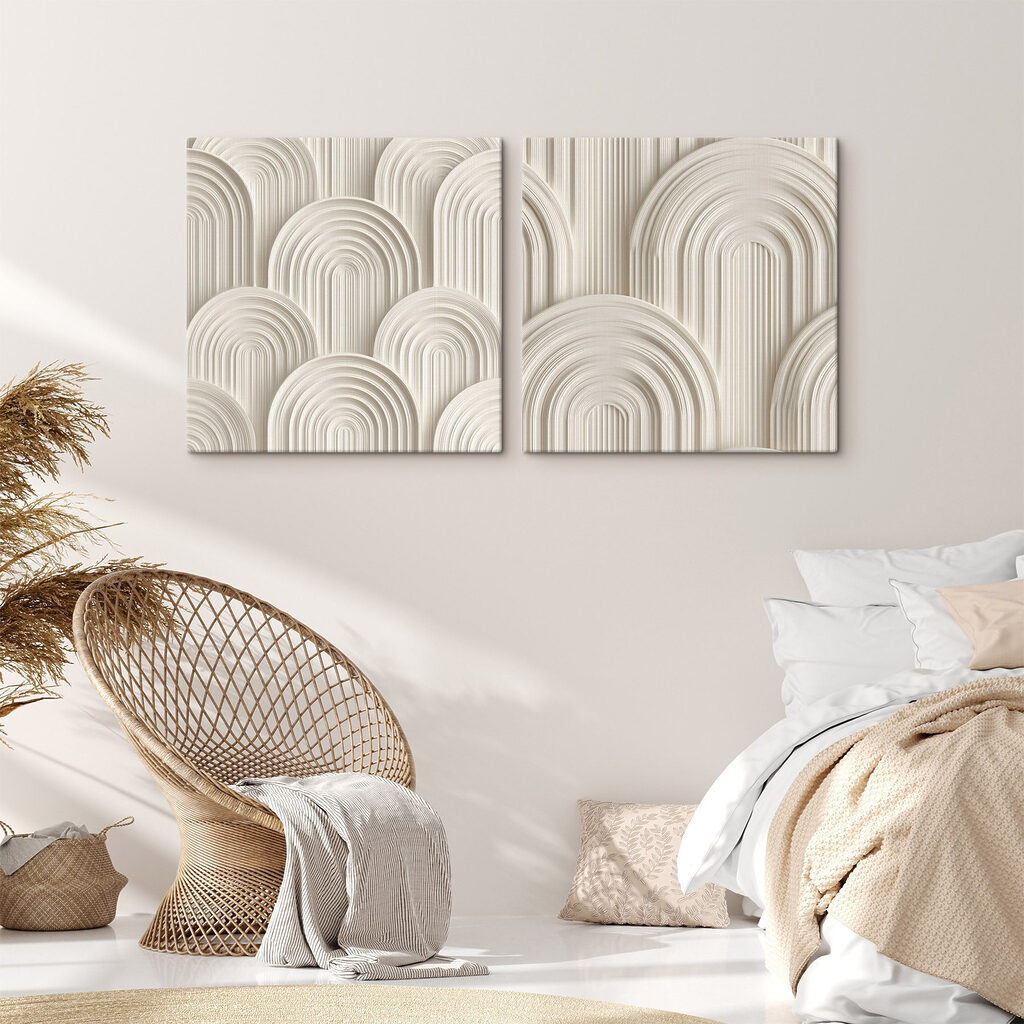 Bögen in endlosem Rhythmus in einem Interieur