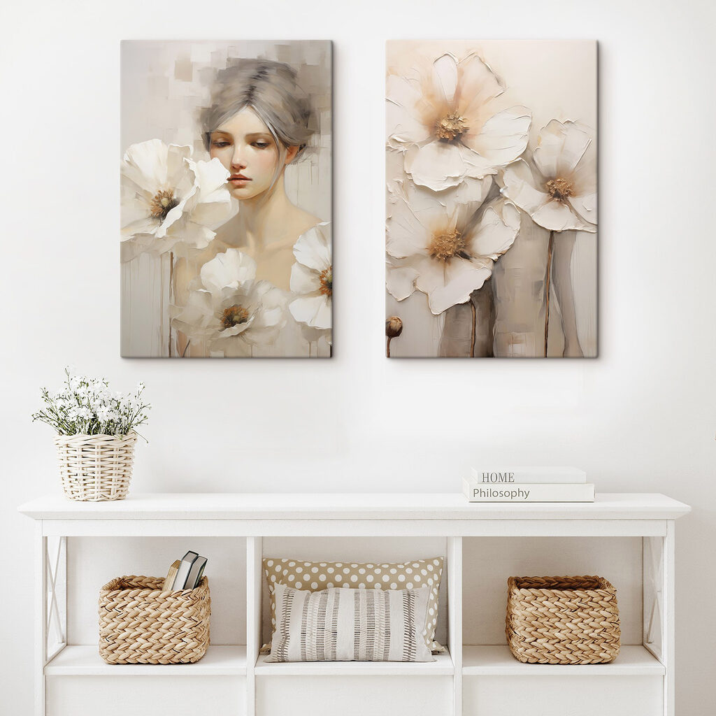 Ein Porträt zwischen Blumen — Interieur 1
