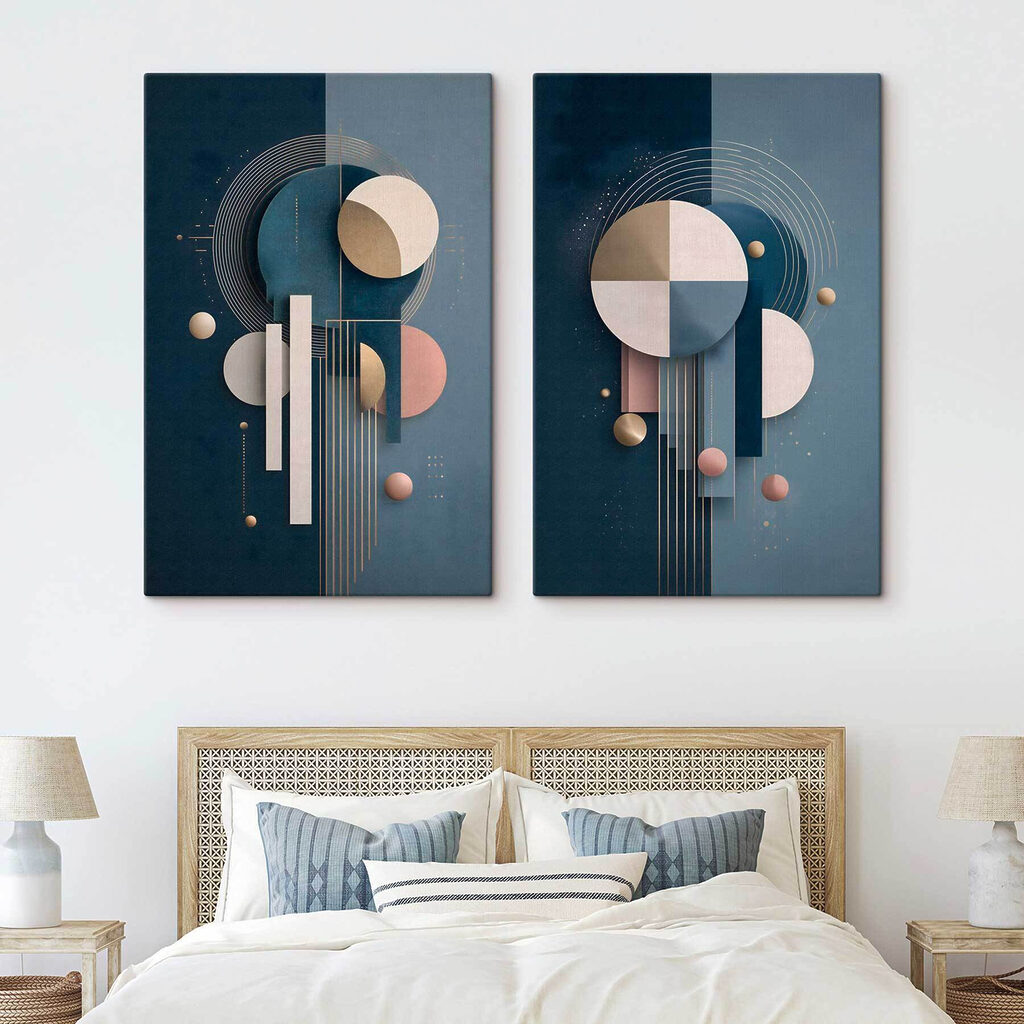 Geometrie in Nachtblau — Interieur 2
