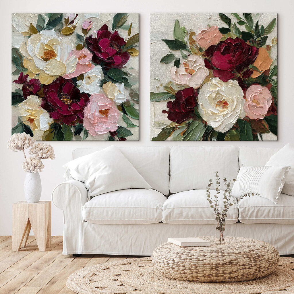 Blüten in voller Pracht in einem Interieur