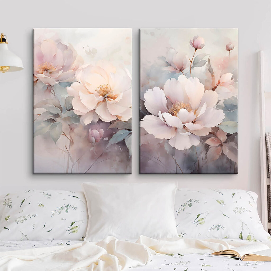 Offene Blüten in einem Interieur