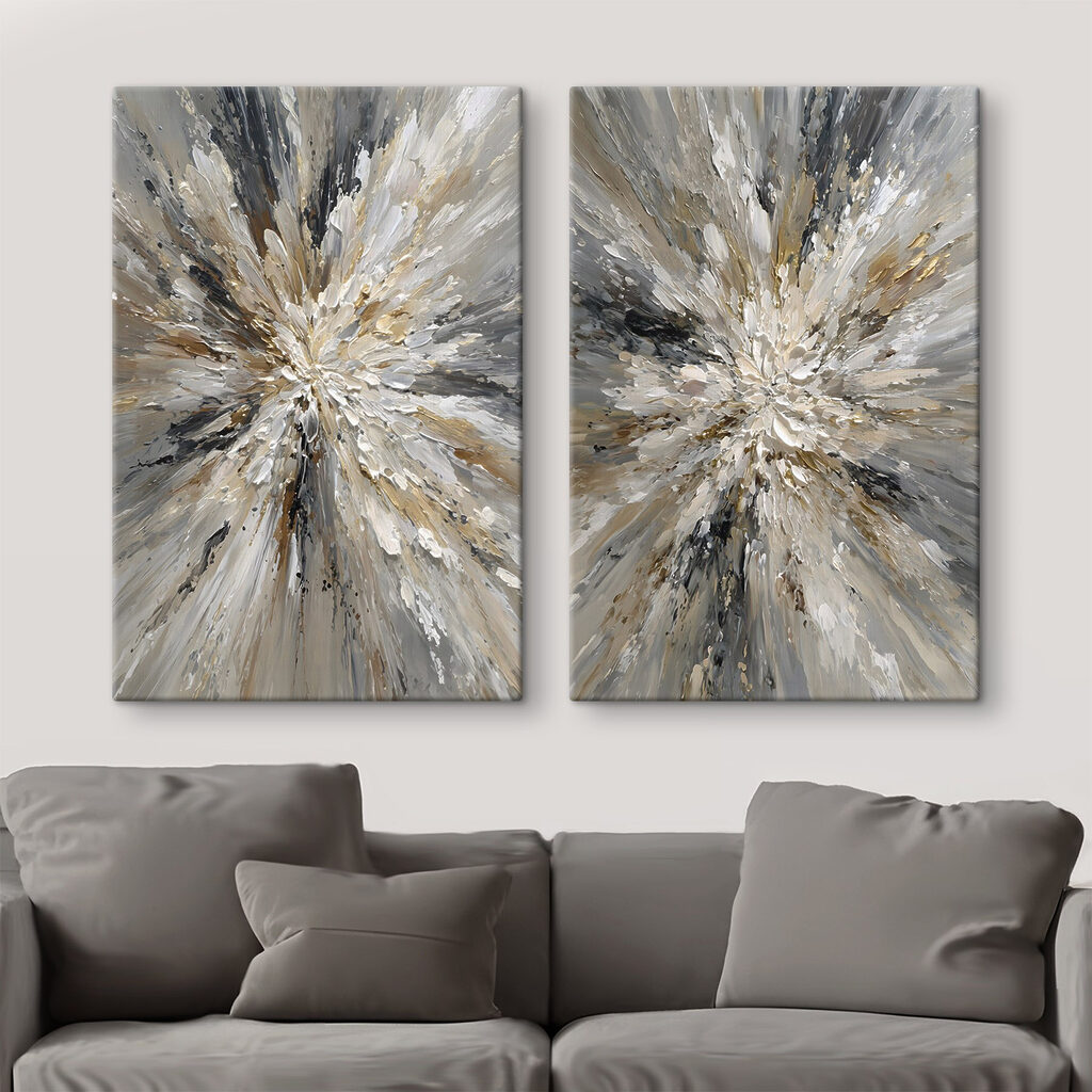 Explosion aus Licht in einem Interieur