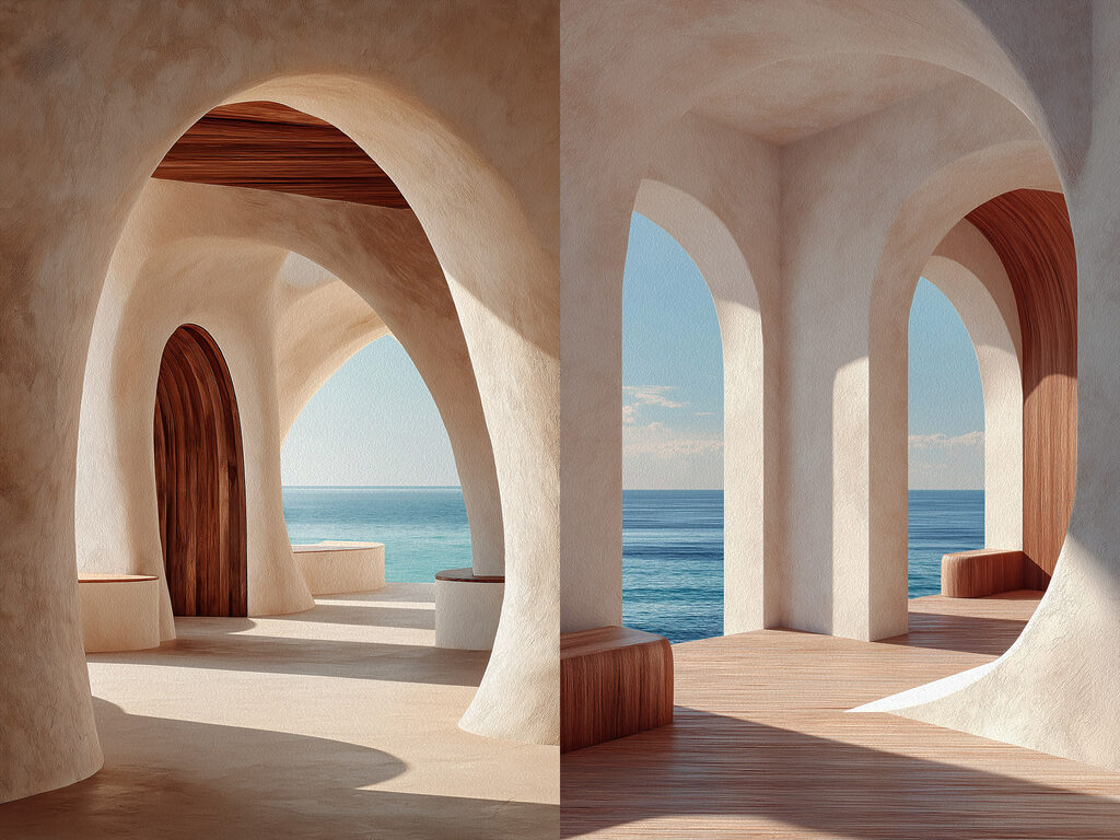 Bögen mit Meerblick — ganzes Design
