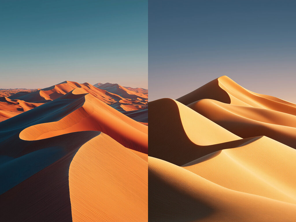 Dünen im Streiflicht — ganzes Design