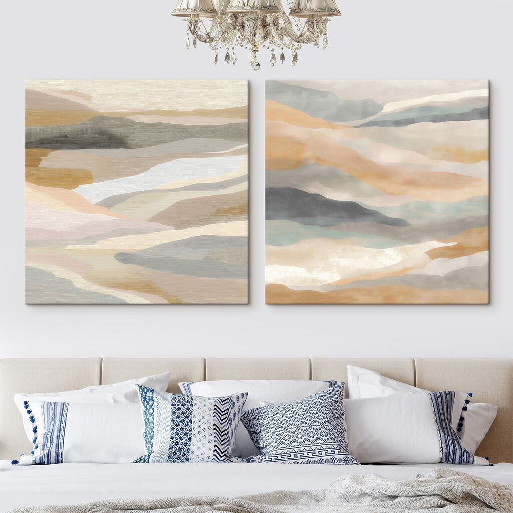 Horizont in Streifen in einem Interieur