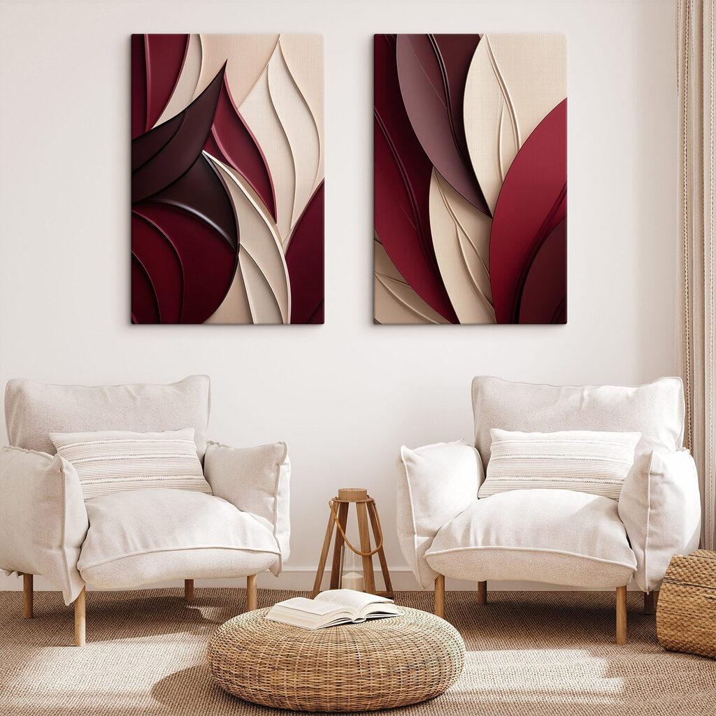 Spiel der Blätter in einem Interieur
