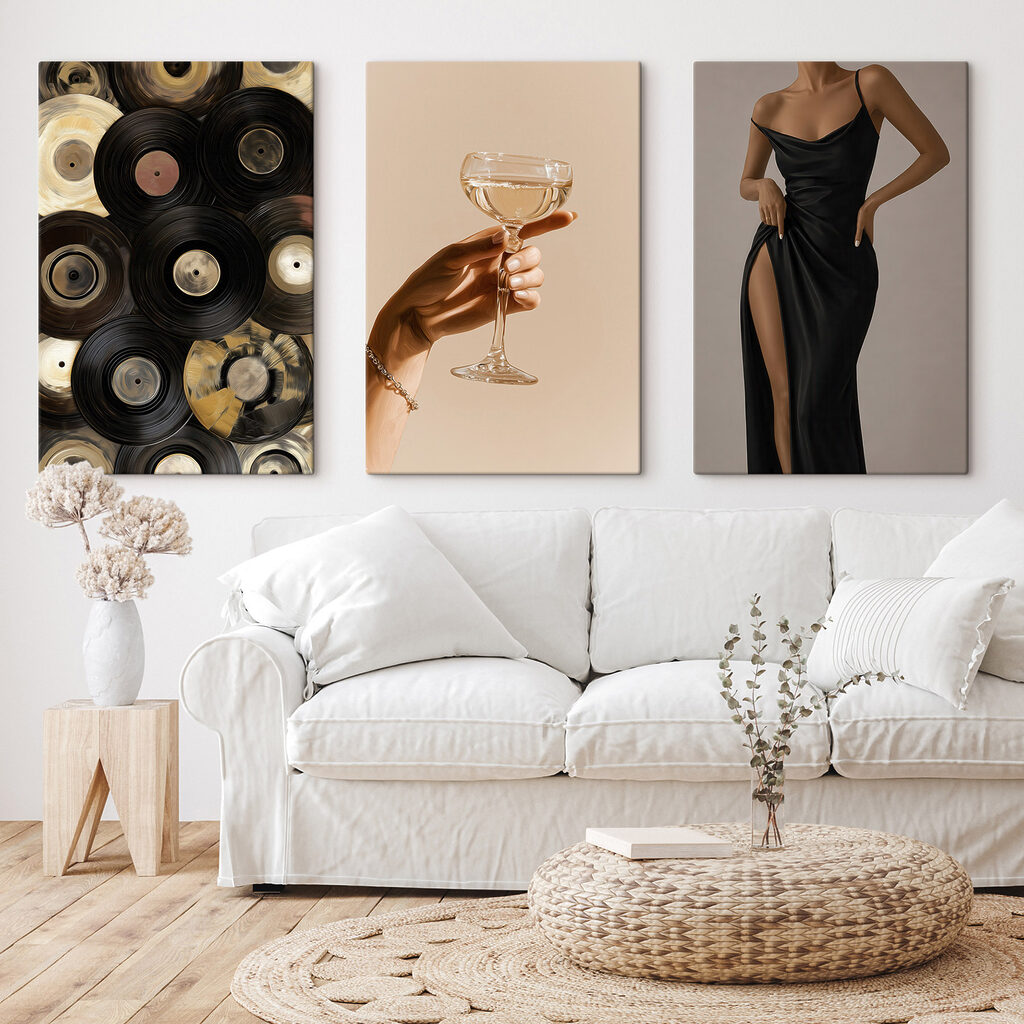 Stil und Musik in einem Interieur