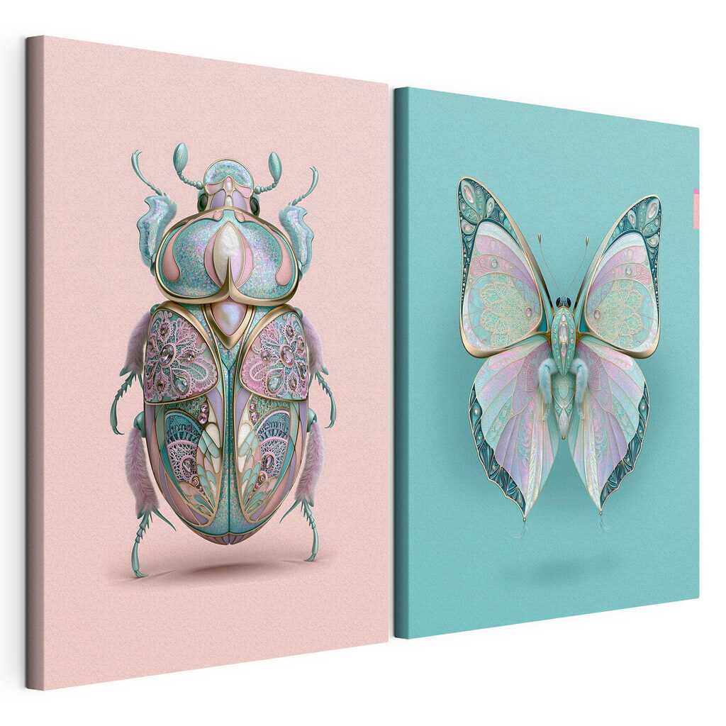 Käfer und Schmetterling — Produktansicht