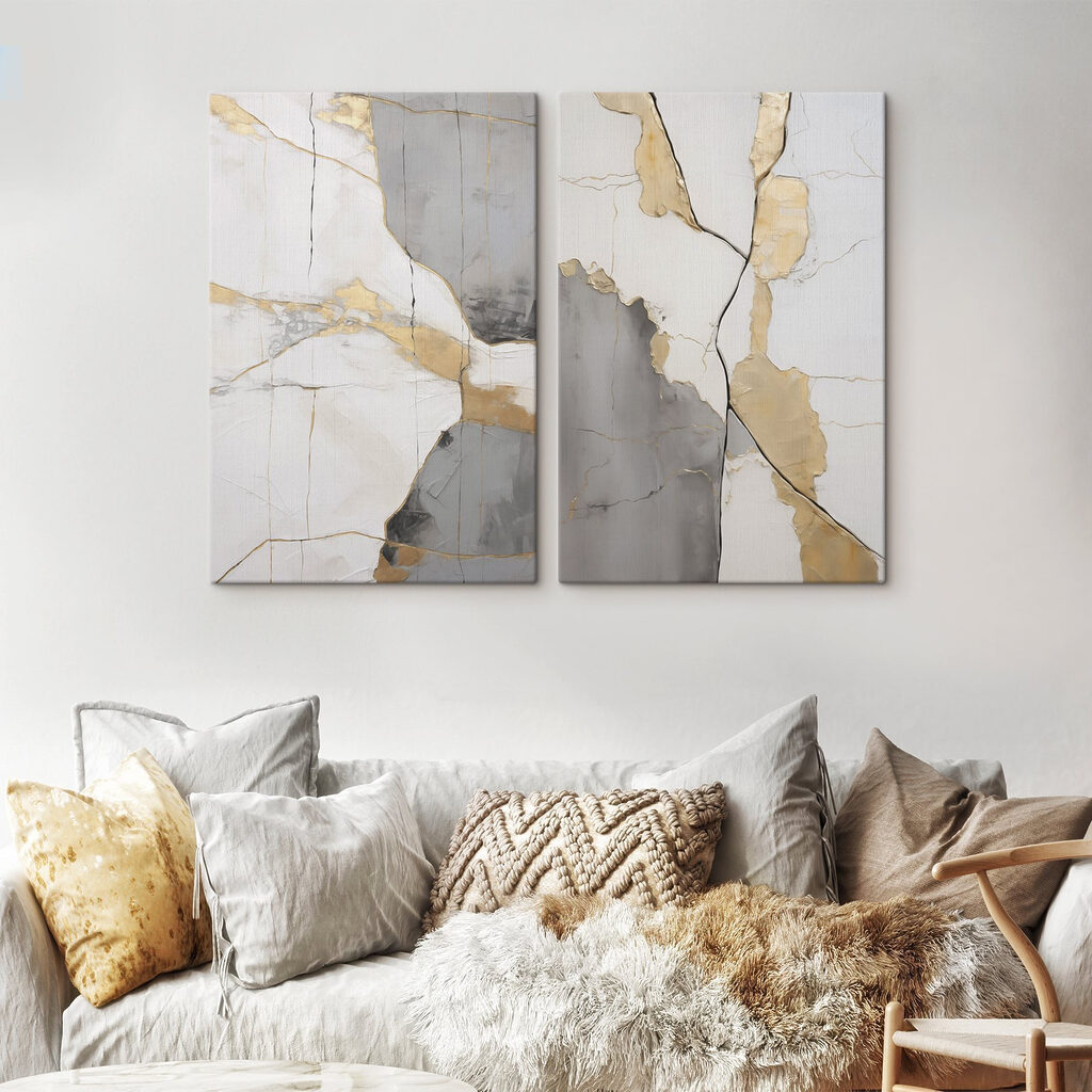 Goldene Linien an Bruchkanten — Interieur 1