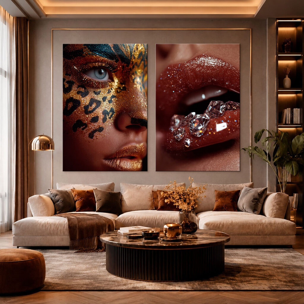 Kristalle und Leopardenblick — Interieur 3
