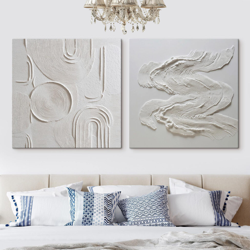 Weiße Rillen und Farbspuren — Interieur 1
