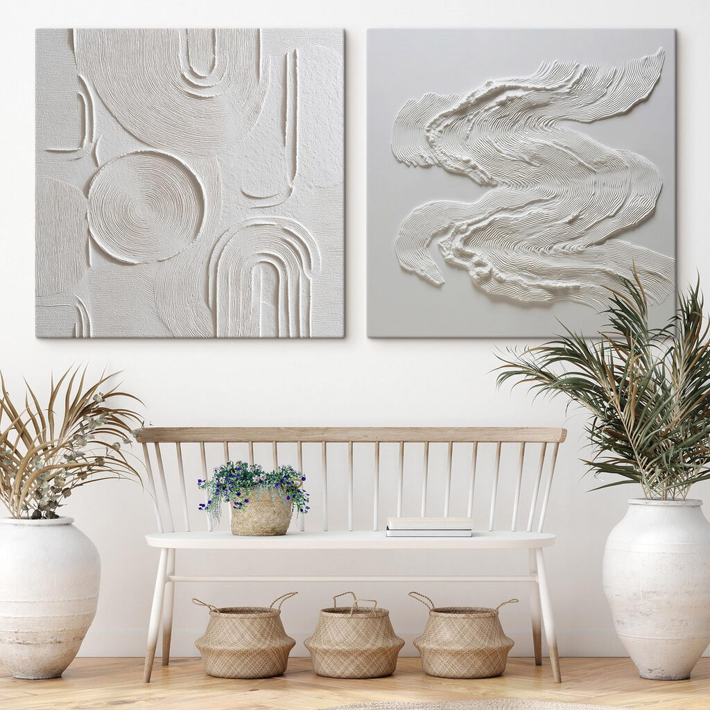 Weiße Rillen und Farbspuren — Interieur 2