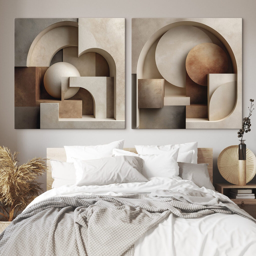 Runde Formen suchen Balance in einem Interieur